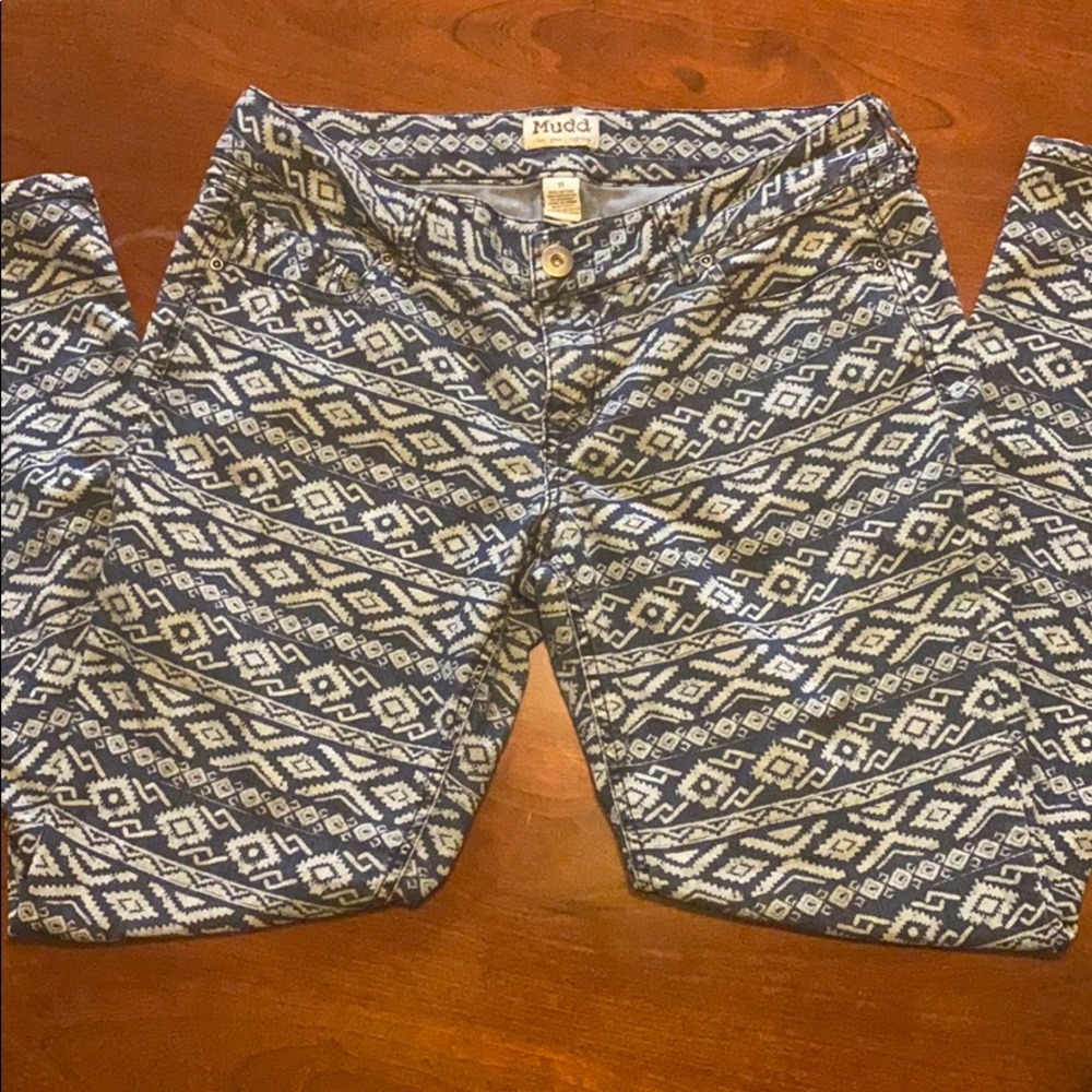 Tribal Pattern Jeans